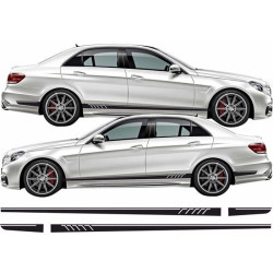 Mercedes E63 AMG side Stripes AUTOCOLLANT