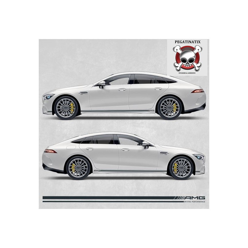 mercedes GT63 AMG side Stripes AUTOCOLLANT