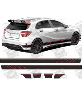 Mercedes A45 Edition 1 panel fit side Stripes ADHESIVO (Producto compatible)