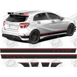 Mercedes A45 Edition 1 panel fit side Stripes ADHESIVO