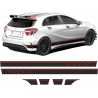 Mercedes A45 Edition 1 panel fit side Stripes AUTOCOLLANT