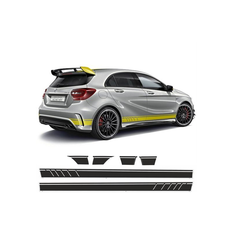 Mercedes A45 Edition 1 panel fit side Stripes AUFKLEBER
