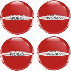 Mini JCW Wheel centre Gel Badges Aufkleber x4