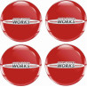 Mini JCW Wheel centre Gel Badges Adhesivos x4