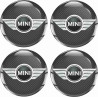 Mini Wheel centre Gel Badges adesivos x4