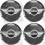 Mini Wheel centre Gel Badges decals x4 (Compatible Product)