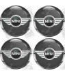 Mini Wheel centre Gel Badges Autocollant x4