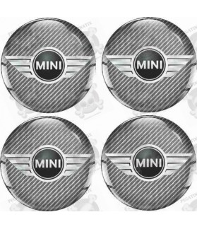 Mini Wheel centre Gel Badges Stickers decals x4