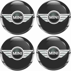 Mini Wheel centre Gel Badges Adesivi x4