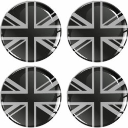 Mini Wheel centre Gel Badges adesivos x4