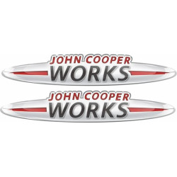John Cooper Works Gel Badges Adesivi x2