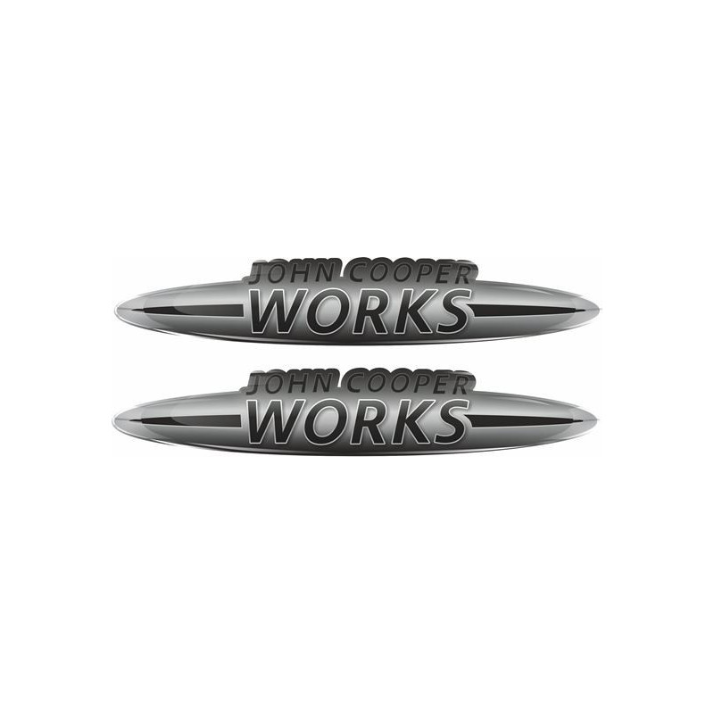 John Cooper Works Gel Badges Adhesivos x2