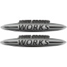 John Cooper Works Gel Badges Autocollant x2