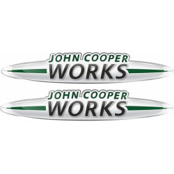 John Cooper Works Gel Badges Aufkleber x2