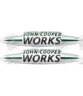 John Cooper Works Gel Badges Adhesivos x2