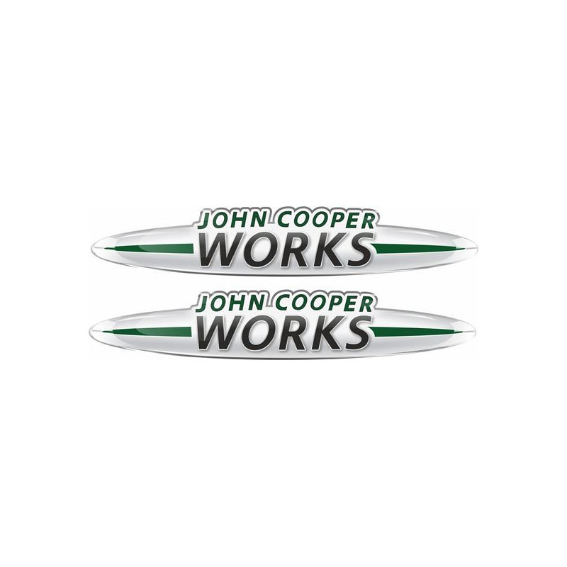 John Cooper Works Gel Badges Adhesivos x2