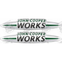 John Cooper Works Gel Badges Stickers decals x2