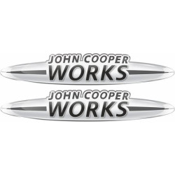 John Cooper Works Gel Badges decals x4