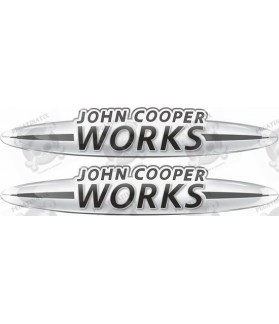 John Cooper Works Gel Badges Adhesivos x2