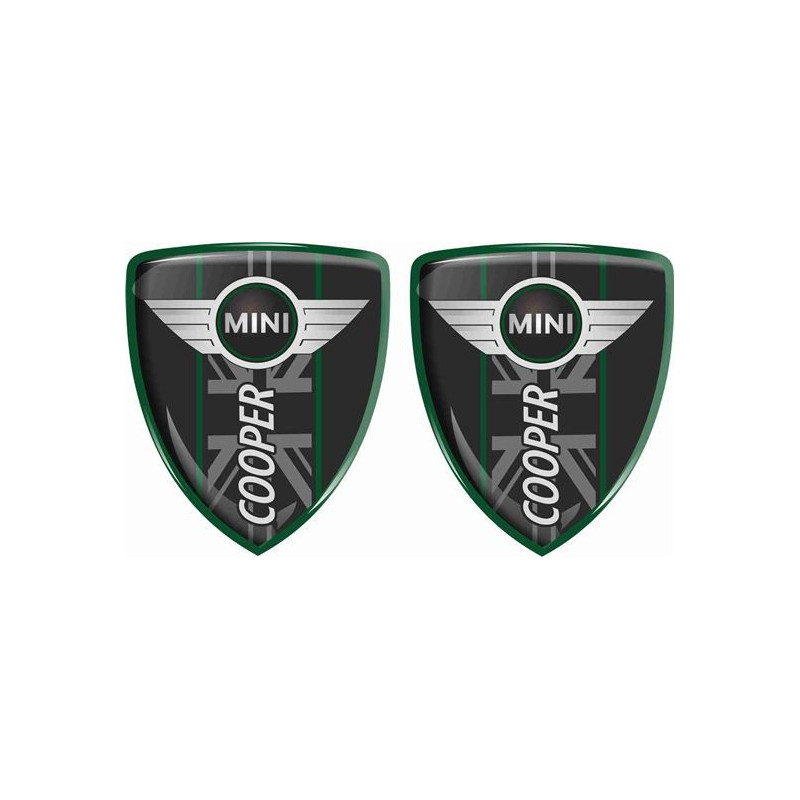 Mini Cooper Badges 70mm Aufkleber x2