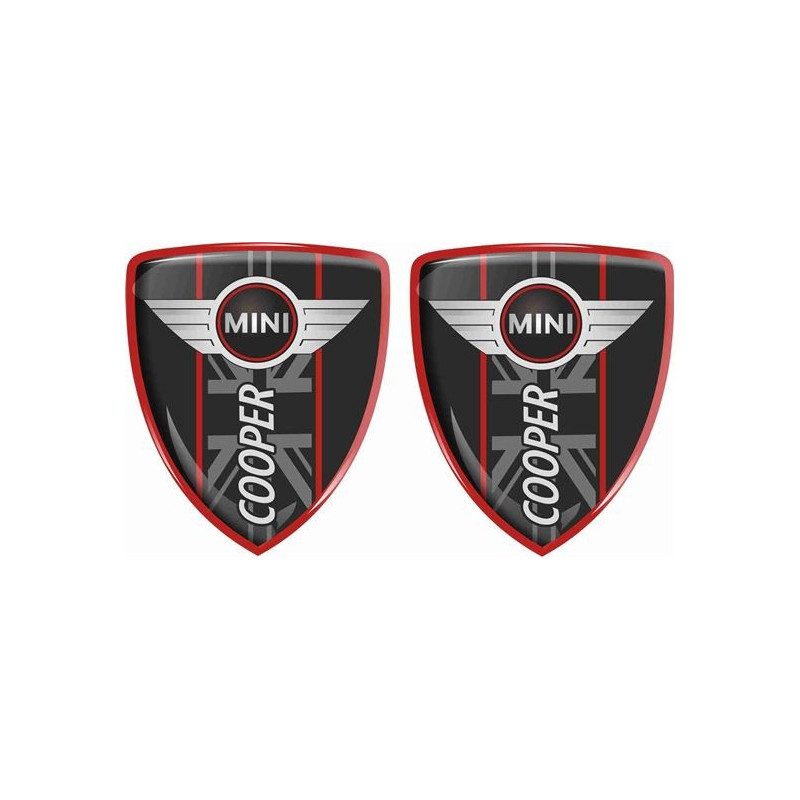 Mini Cooper Badges 70mm Aufkleber x2