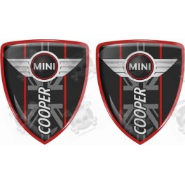 Mini Cooper Badges 70mm Autocollant x2
