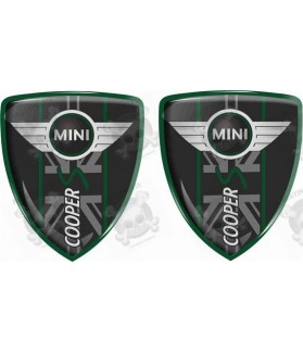 Mini Cooper S Badges 70mm Adhesivos x2