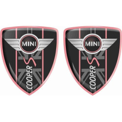 Mini Cooper S Badges 70mm adesivos x2
