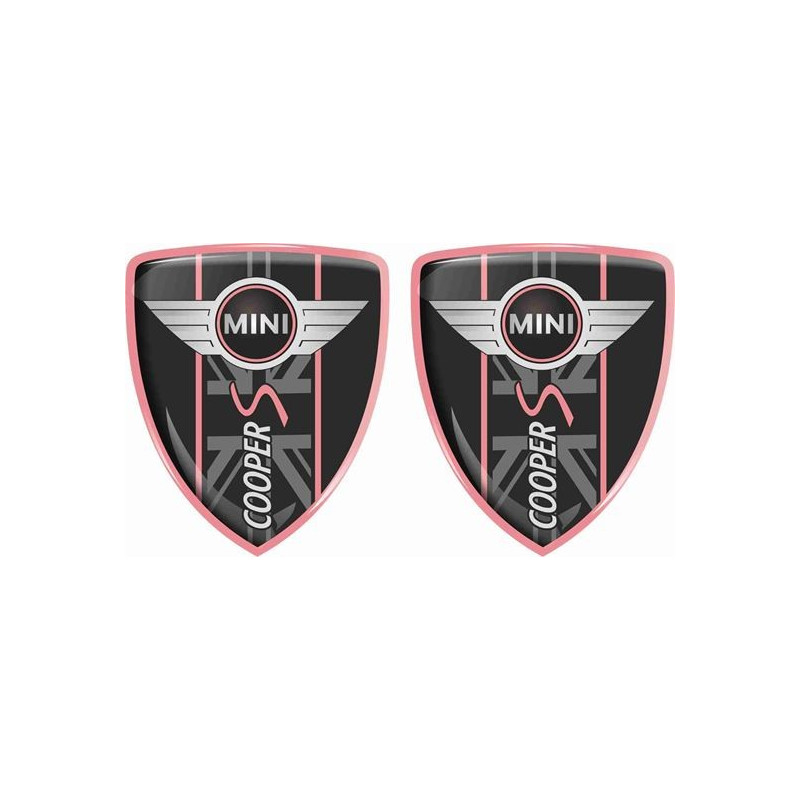 Mini Cooper S Badges 70mm Aufkleber x2