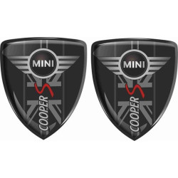 Mini Cooper S Badges 70mm Autocollant x2