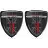 Mini Cooper S Badges 70mm Aufkleber x2