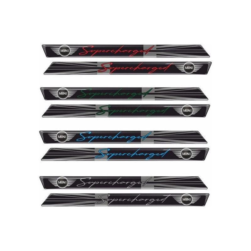 Mini R52 / R53 Supercharged Autocollant x2