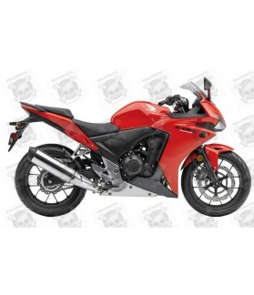 Honda CBR 500R YEAR 2013 RED DECALS (Producto compatible)