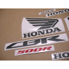 Honda CBR 500R YEAR 2015 SILVER DECALS