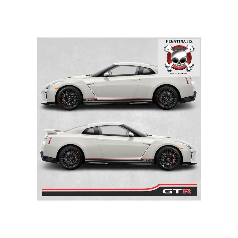 NISSAN GTR side Stripes ADESIVI