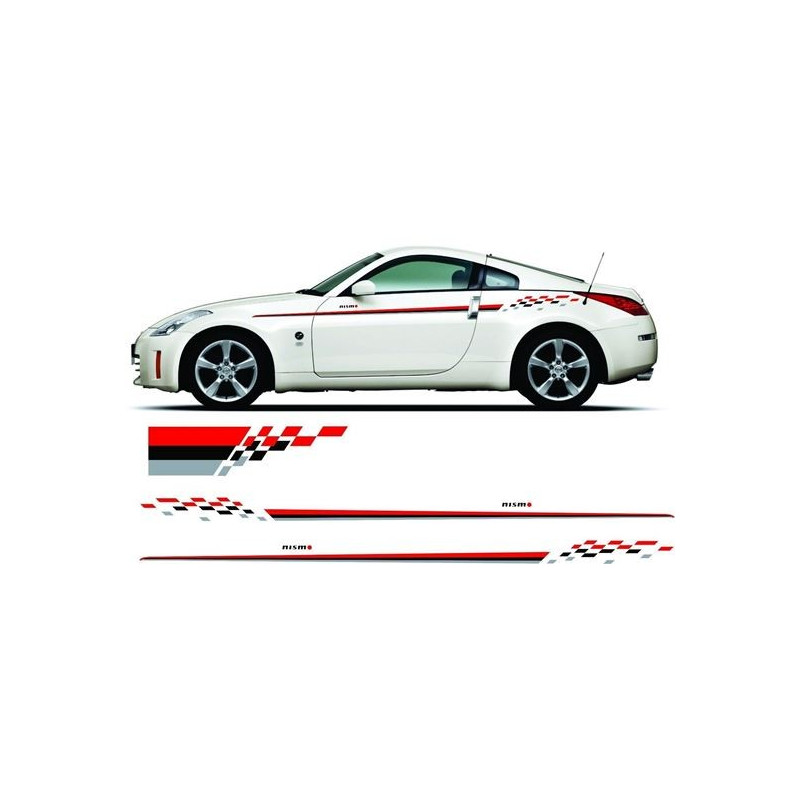 Nissan 300ZX / 350z / 370z / Skyline /200SX Nismo Side & Bonnet Stripes STICKERS STICKER