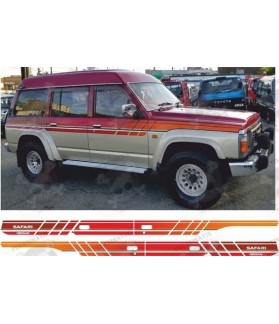 Nissan safari Patrol 1990 -1991 Stripes ADESIVI (Prodotto compatibile)