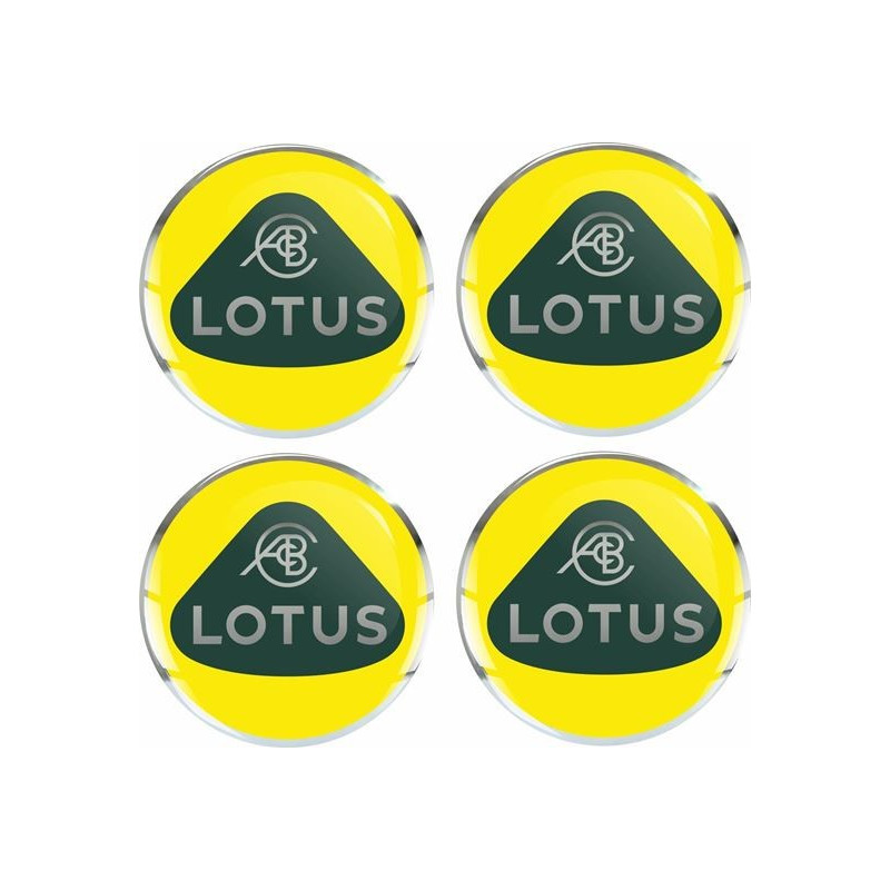 LOTUS Wheel centre Gel Badges Adesivi x4