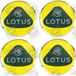 LOTUS Wheel centre Gel Badges Stickers decals x4