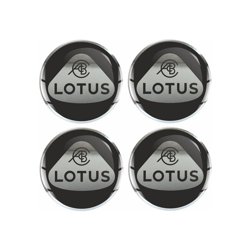 LOTUS Wheel centre Gel Badges Adesivi x4