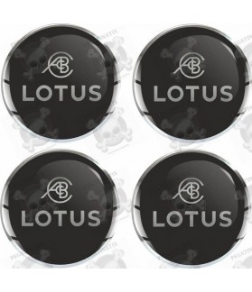 LOTUS Wheel centre Gel Badges Autocollant x4 (Produit compatible)