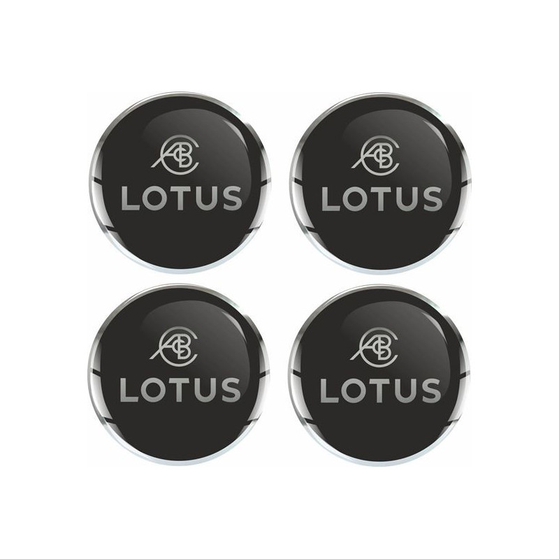 LOTUS Wheel centre Gel Badges Badges adesivos x4