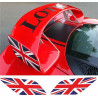 Lotus Exige S series 3 rear Wing GB Flag STICKER