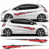 Peugeot 208 side stripes adesivi