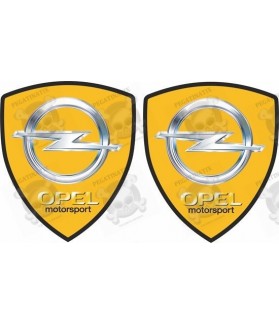 Opel Motorsport Wing Panel Badges 80mm Stickers (Compatible Product)
