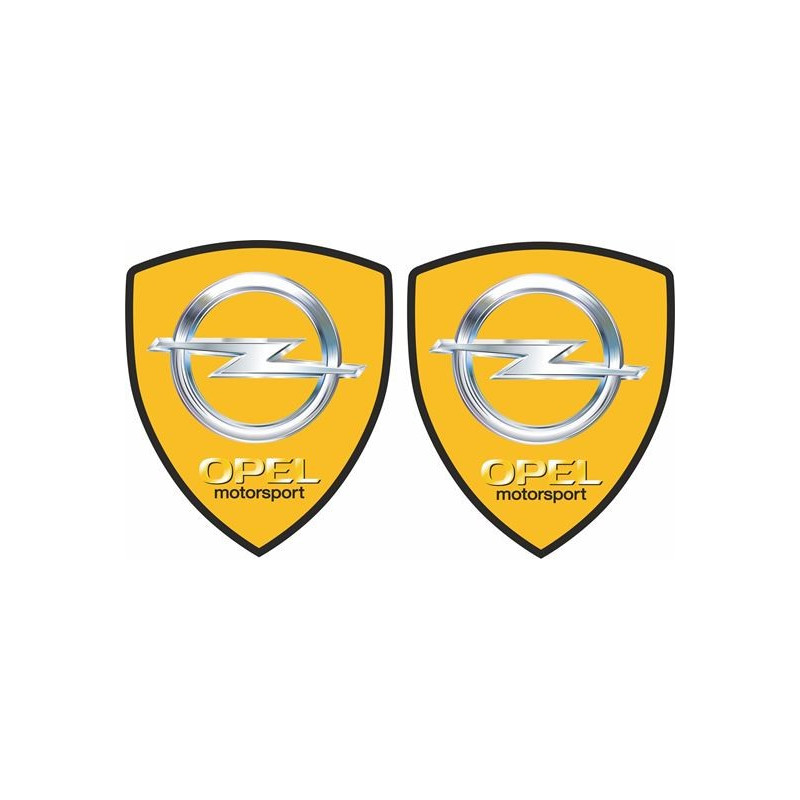 Opel Motorsport Wing Panel Badges 80mm Adhesivos