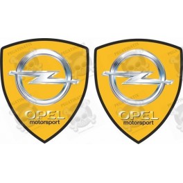 Opel Motorsport Wing Panel Badges 80mm Stickers