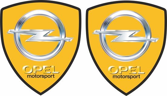 Opel Motorsport Wing Panel Badges 80mm