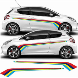 Peugeot 208 PTS Rallye Stripes autocollant