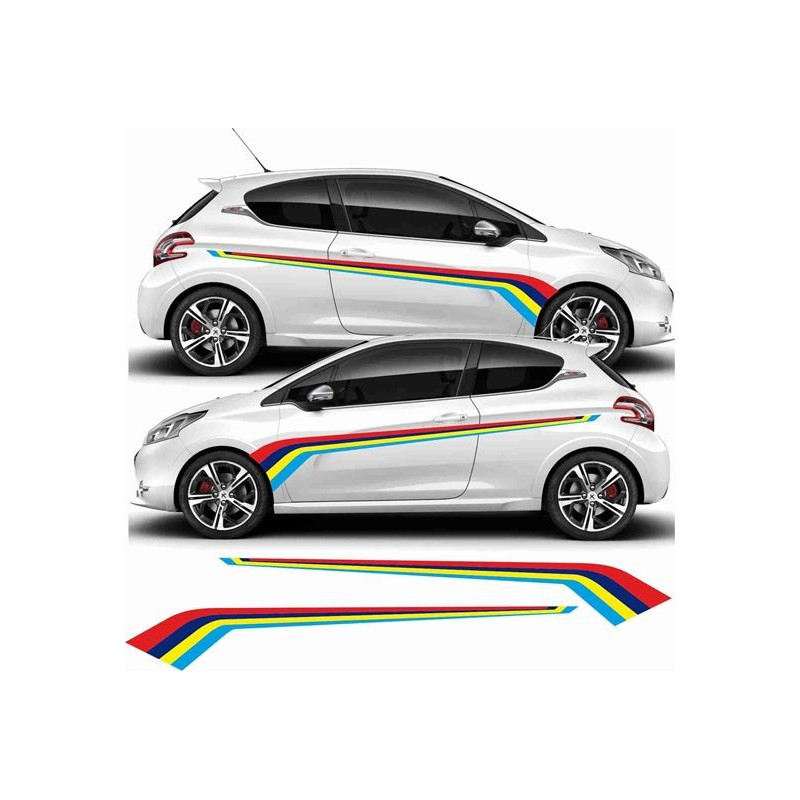 Peugeot 208 PTS Rallye Stripes adesivi